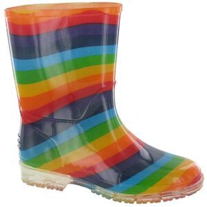 Cotswold PVC Childrens /Kids /Girls Rainbow Wellies /Wellington Rain Boots / Mul